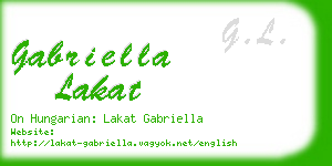 gabriella lakat business card